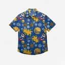 Blue Aloha Golden State Warriors Mistletoe Hawaiian Shirt