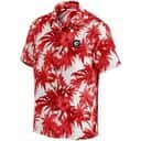 Georgia Bulldogs UGA Hawaiian Shirt Red Hibiscus Flowers