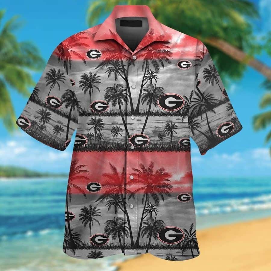 Vintage Georgia Bulldogs UGA Hawaiian Shirt Gift For Beach Vacation