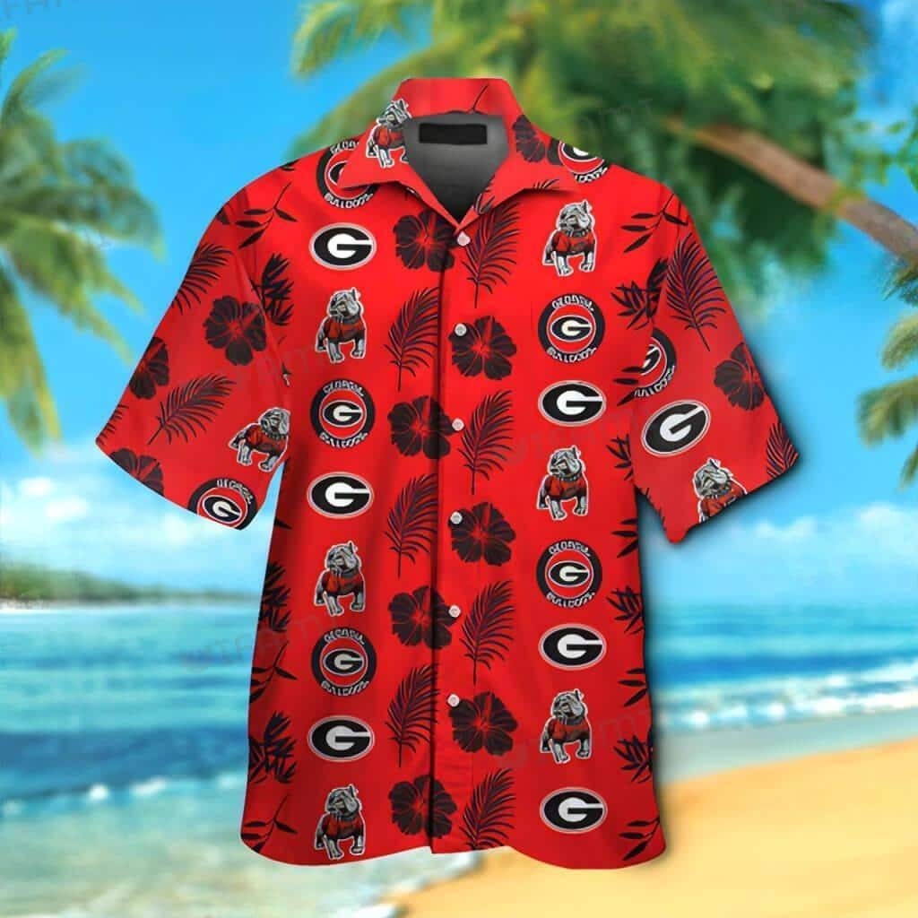 Cool Georgia Bulldogs UGA Hawaiian Shirt For Beach Lovers