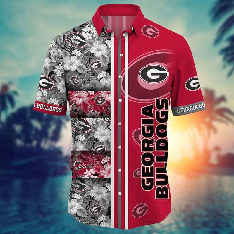 Georgia Bulldogs UGA Hawaiian Shirt Beach Gift For Football Fans