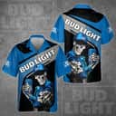 Bud Light Hawaiian Shirt Skeleton Gift For Beer Lovers Bud Light Hawaiian Shirt Skeleton Gift For Beer Lovers