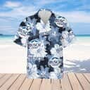 Busch Light Beer Hawaiian Shirt Flower Pattern