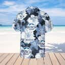 Busch Light Beer Hawaiian Shirt Flower Pattern