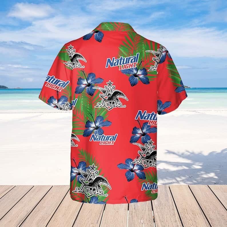 Red Natural Light Hawaiian Shirt Hibiscus Flower Pattern All Over Print Red Natural Light Hawaiian Shirt Hibiscus Flower Pattern All Over Print