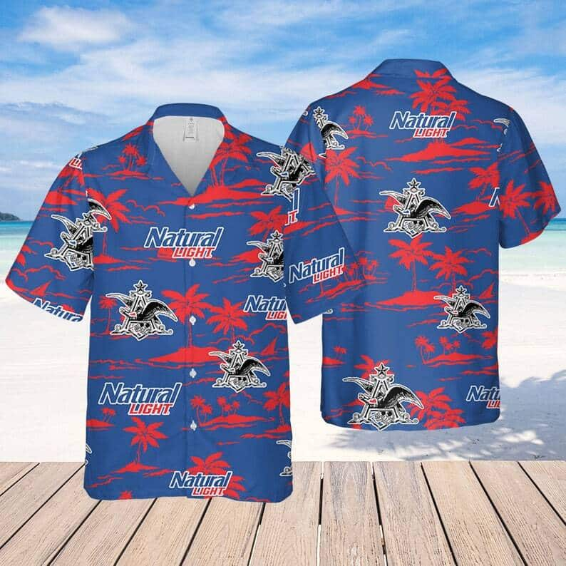 Natural Light Beer Hawaiian Shirt Beach Gift For Him And Her