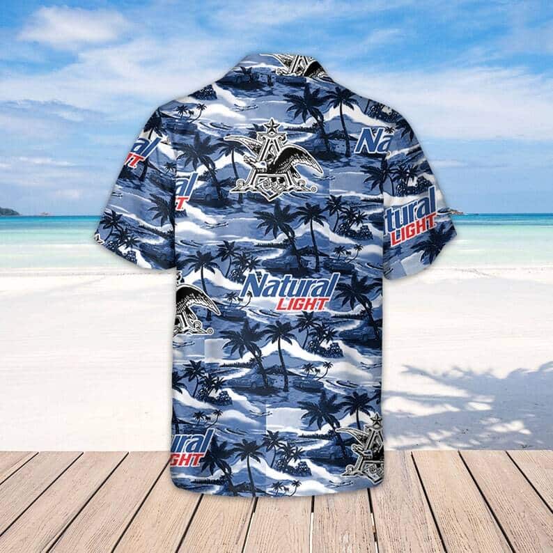 Natural Light Hawaiian Shirt Island Pattern Summer Beach Gift Natural Light Hawaiian Shirt Island Pattern Summer Beach Gift