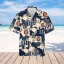 Miller Lite Beer Hawaiian Shirt Tropical Flower Pattern Beach Gift For Friend Miller Lite Beer Hawaiian Shirt Tropical Flower Pattern Beach Gift For Friend