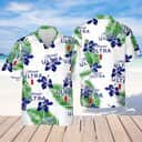 White Michelob Ultra Beer Hawaiian Shirt Hibiscus Flower Pattern White Michelob Ultra Beer Hawaiian Shirt Hibiscus Flower Pattern