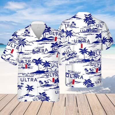 Michelob Ultra Beer Hawaiian Shirt Beach Pattern Gift For Hawaii Lovers Michelob Ultra Beer Hawaiian Shirt Beach Pattern Gift For Hawaii Lovers