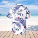 Michelob Ultra Beer Hawaiian Shirt Palm Leaves Pattern Best Beach Gift Michelob Ultra Beer Hawaiian Shirt Palm Leaves Pattern Best Beach Gift