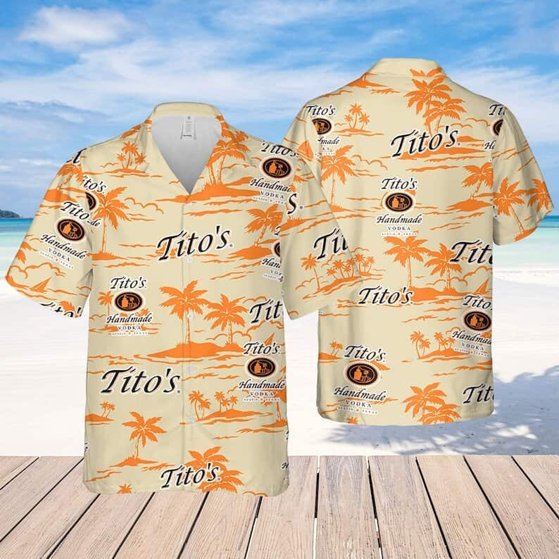 Tito's Vodka Hawaiian Shirt Beach Lovers Gift