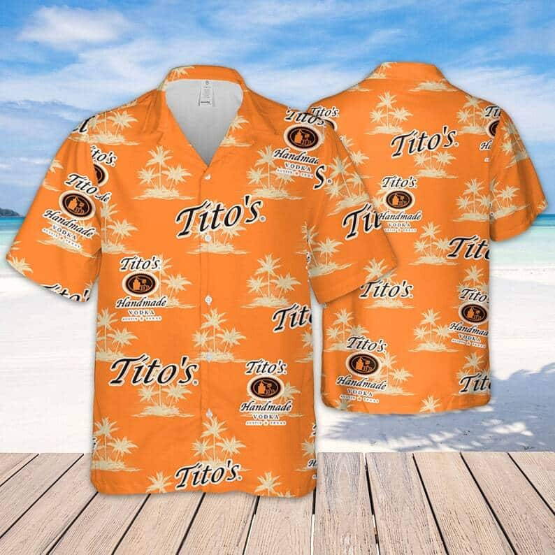 Tito's Vodka Hawaiian Shirt Island Pattern Beach Gift For Friend