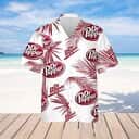 Dr Pepper Hawaiian Shirt Palm Leaves Pattern Summer Beach Gift Dr Pepper Hawaiian Shirt Palm Leaves Pattern Summer Beach Gift