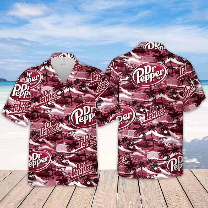 Dr Pepper Beer Hawaiian Shirt Vintage Gift For Beach Holiday