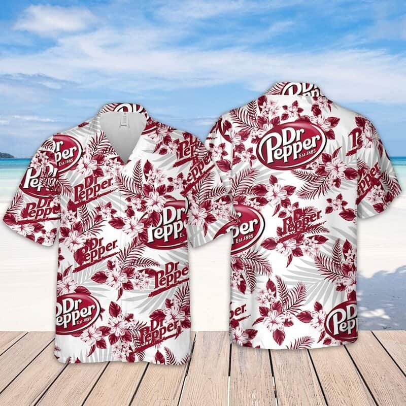 Dr Pepper Hawaiian Shirt Tropical Flower Pattern Beach Lovers Gift Dr Pepper Hawaiian Shirt Tropical Flower Pattern Beach Lovers Gift