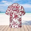 Dr Pepper Hawaiian Shirt Tropical Flower Pattern Beach Lovers Gift