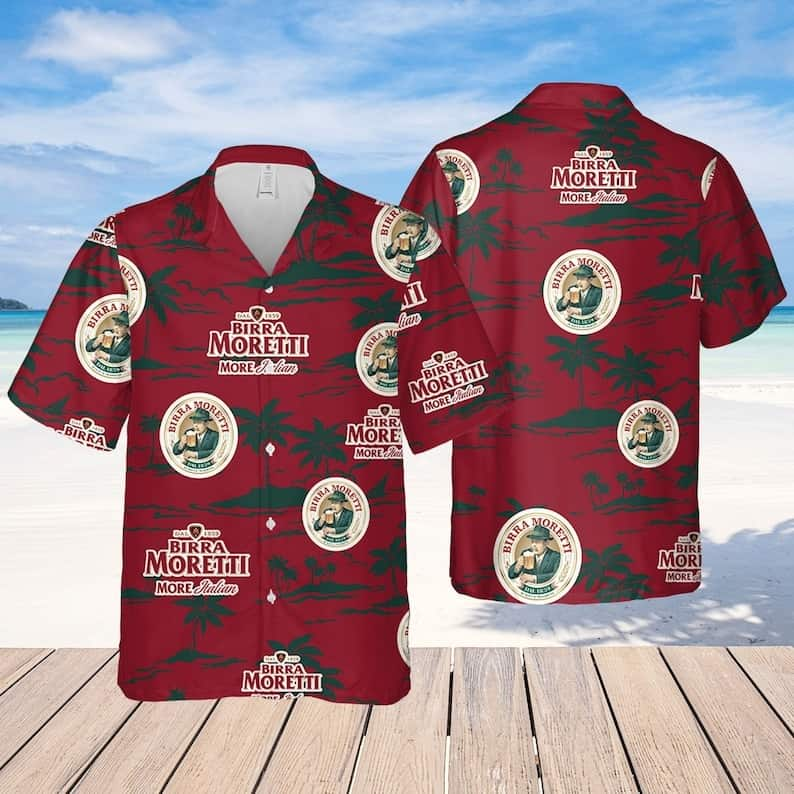 Birra Moretti Beer Hawaiian Shirt Best Beach Gift