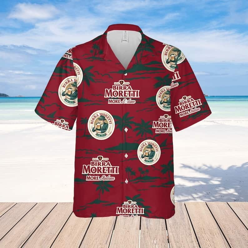 Birra Moretti Beer Hawaiian Shirt Best Beach Gift Birra Moretti Beer Hawaiian Shirt Best Beach Gift