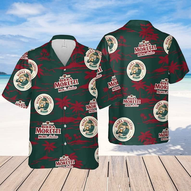 Birra Moretti Beer Hawaiian Shirt Gift For Someone Going to Hawaii