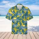 Corona Extra Beer Blue Hibiscus Flower Pattern Hawaiian Shirt Best Beach Gift Corona Extra Beer Blue Hibiscus Flower Pattern Hawaiian Shirt Best Beach Gift