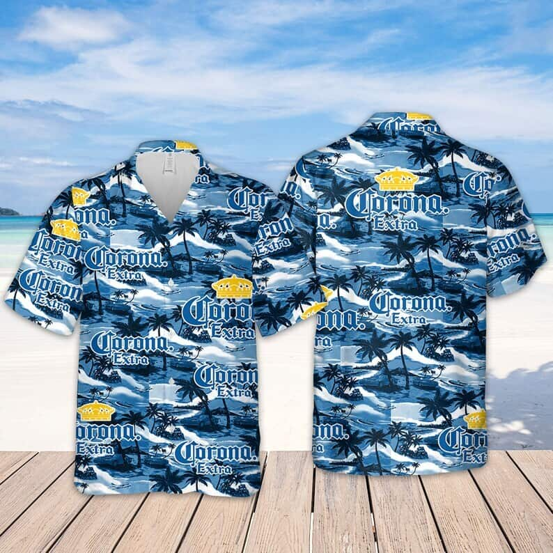 Corona Extra Island Pattern Hawaiian Shirt Best Gift For Beer Lovers