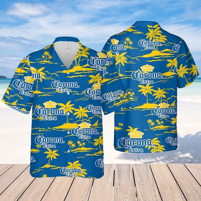 Corona Extra Summer Pattern Hawaiian Shirt Beer Lovers Gift