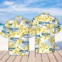 Corona Extra Beer Tropical Flower Pattern Hawaiian Shirt Corona Extra Beer Tropical Flower Pattern Hawaiian Shirt