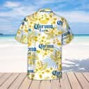 Corona Extra Beer Tropical Flower Pattern Hawaiian Shirt Corona Extra Beer Tropical Flower Pattern Hawaiian Shirt