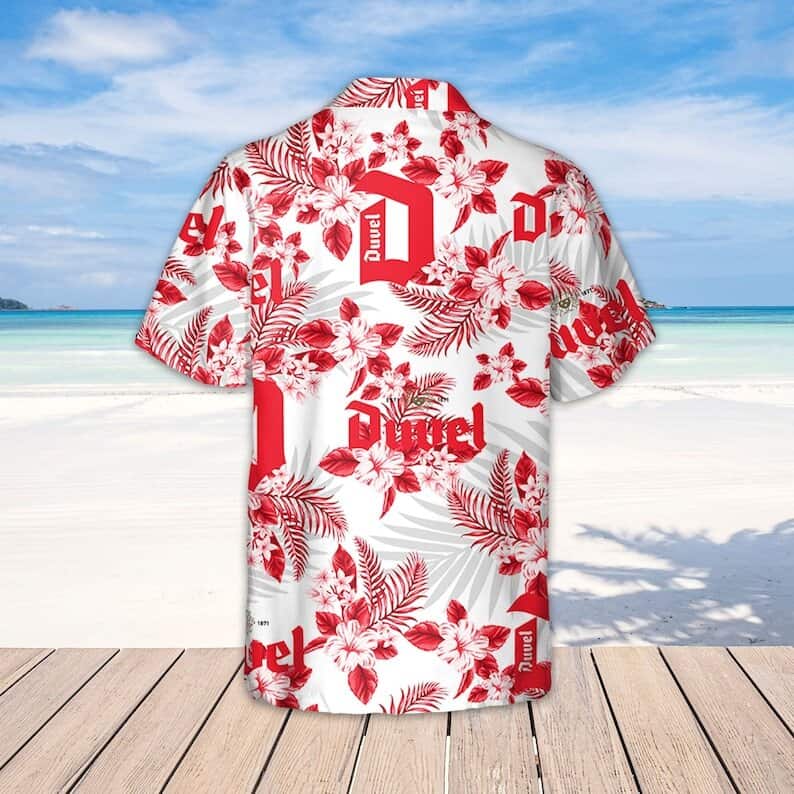 Duvel Beer Hawaiian Shirt Tropical Flower Pattern Gift For Beach Trip