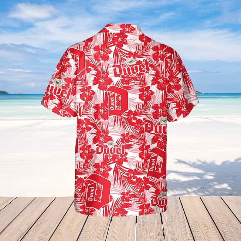 Duvel Beer Hawaiian Shirt Tropical Flower Pattern Best Beach Gift