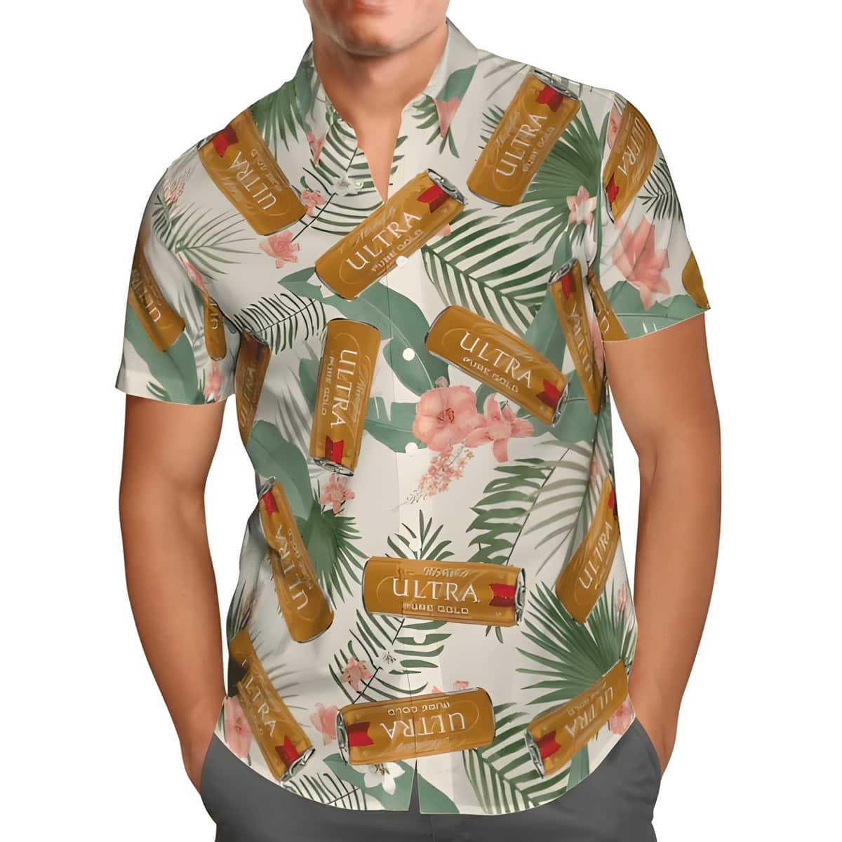 Michelob Ultra Pure Gold Hawaiian Shirt Gift For Hawaii Lovers