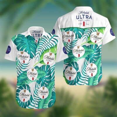 Michelob Ultra Beer Hawaiian Shirt Tropical Palm Leaves Summer Holiday Gift Michelob Ultra Beer Hawaiian Shirt Tropical Palm Leaves Summer Holiday Gift