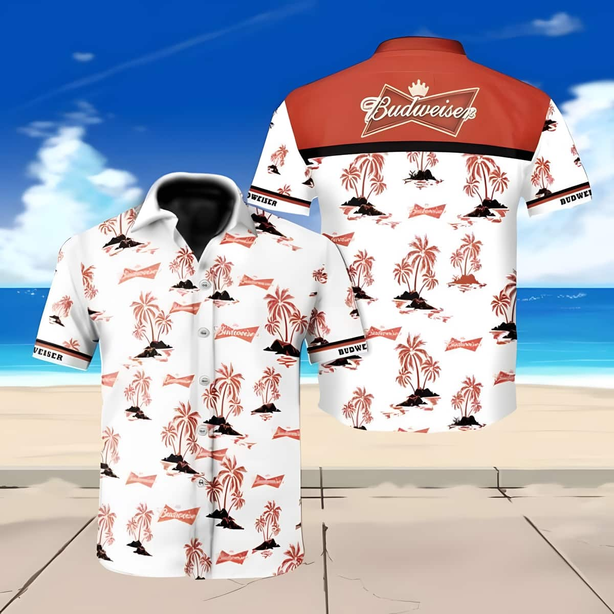 Budweiser Beer Hawaiian Shirt Summer Gift For Beach Trip