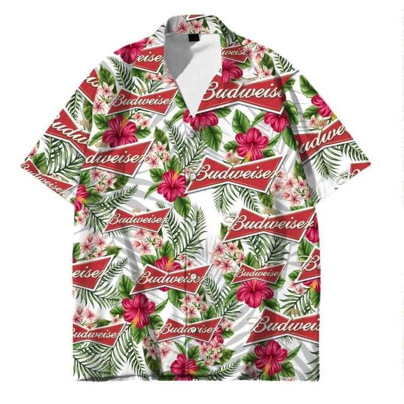 Budweiser Beer Hawaiian Shirt Gift For Someone Who Loves The Beach Budweiser Beer Hawaiian Shirt Gift For Someone Who Loves The Beach