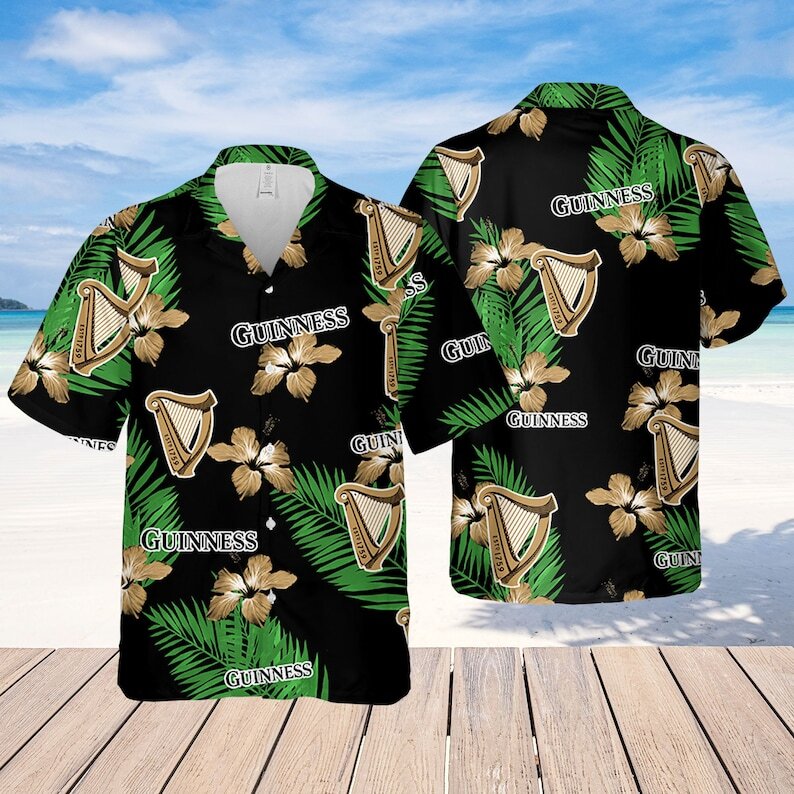 Guinness Beer Hawaiian Shirt Summer Beach Gift