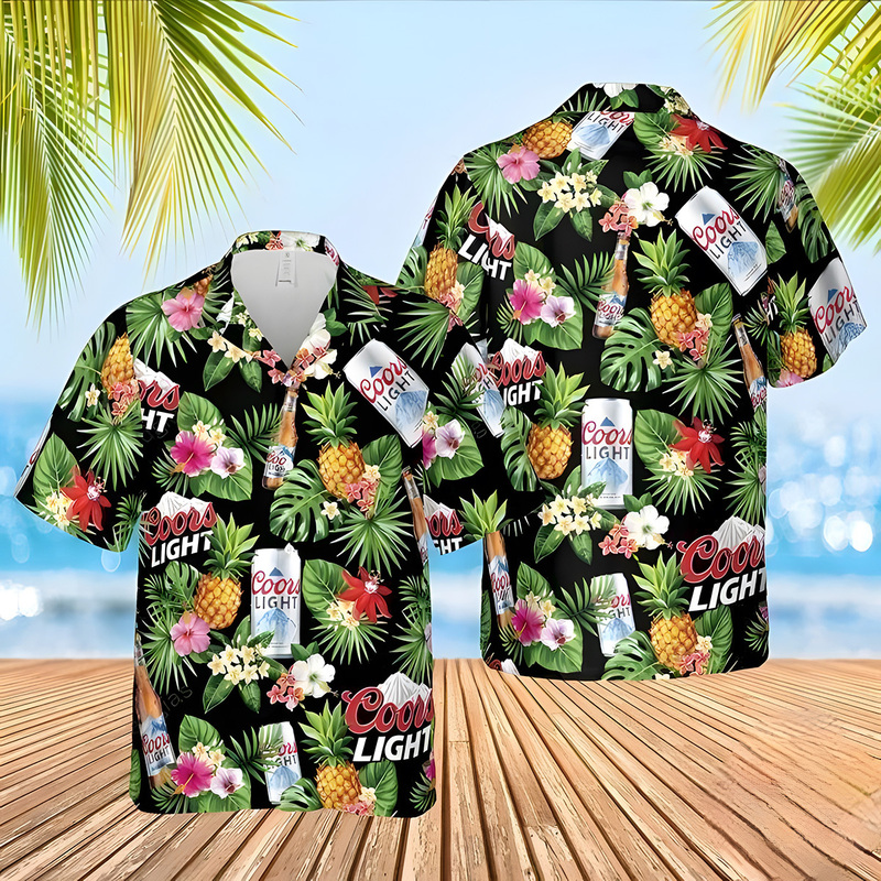 Coors Light Hawaiian Shirt Trendy Summer Gift Coors Light Hawaiian Shirt Trendy Summer Gift