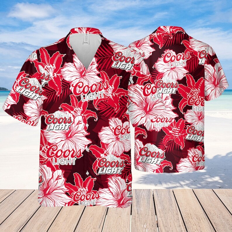 Coors Light Hawaiian Shirt Summer Gift For Beach Vacation