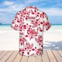 Coors Light Hawaiian Shirt Hibiscus Flower Pattern Beer Lovers Gift Coors Light Hawaiian Shirt Hibiscus Flower Pattern Beer Lovers Gift