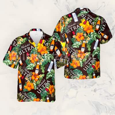 Michelob Ultra Hawaiian Shirt Summer Gift For Beach Lovers Michelob Ultra Hawaiian Shirt Summer Gift For Beach Lovers