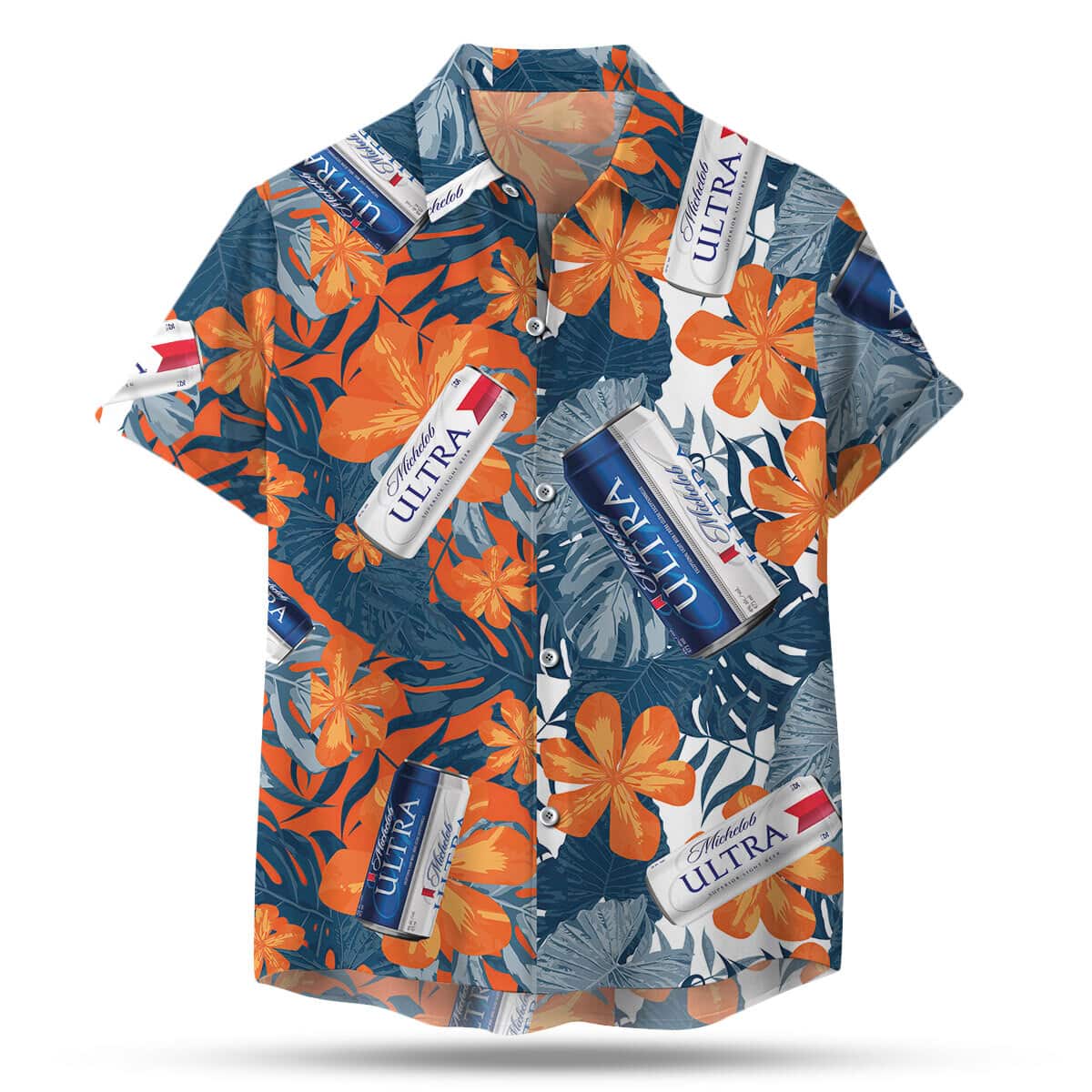 Michelob Ultra Hawaiian Shirt Beer Gift For Beach Lovers