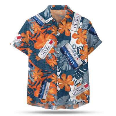 Michelob Ultra Hawaiian Shirt Beer Gift For Beach Lovers Michelob Ultra Hawaiian Shirt Beer Gift For Beach Lovers