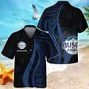 Busch Light Beer Hawaiian Shirt Blue Polynesian Pattern Gift For Beach Trip Busch Light Beer Hawaiian Shirt Blue Polynesian Pattern Gift For Beach Trip