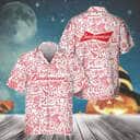 Happy Halloween Doodle Art Budweiser Hawaiian Shirt Happy Halloween Doodle Art Budweiser Hawaiian Shirt