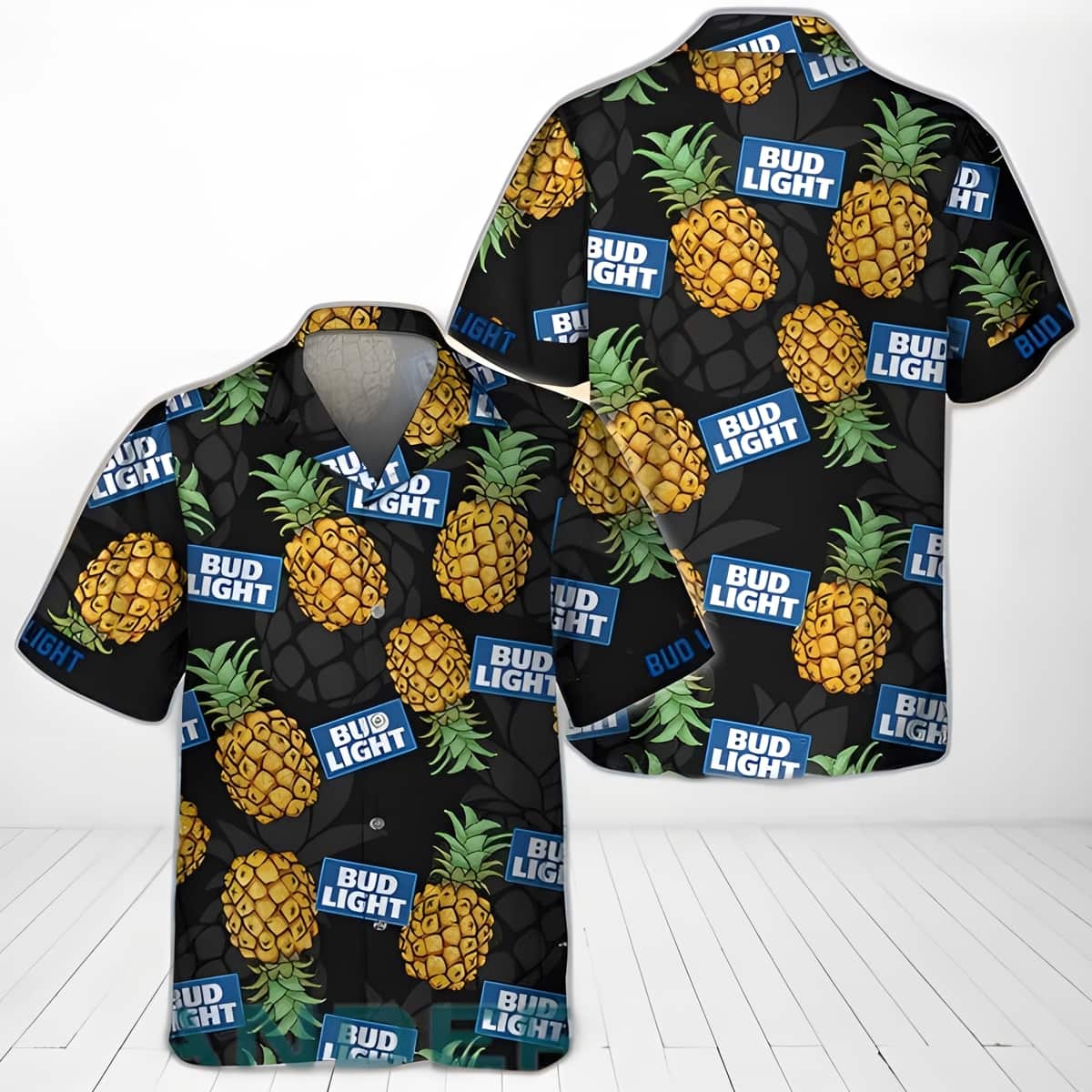 Bud Light Hawaiian Shirt Pineapple Summer Holiday Gift