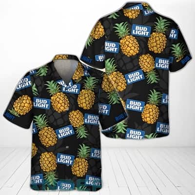 Bud Light Hawaiian Shirt Pineapple Summer Holiday Gift Bud Light Hawaiian Shirt Pineapple Summer Holiday Gift