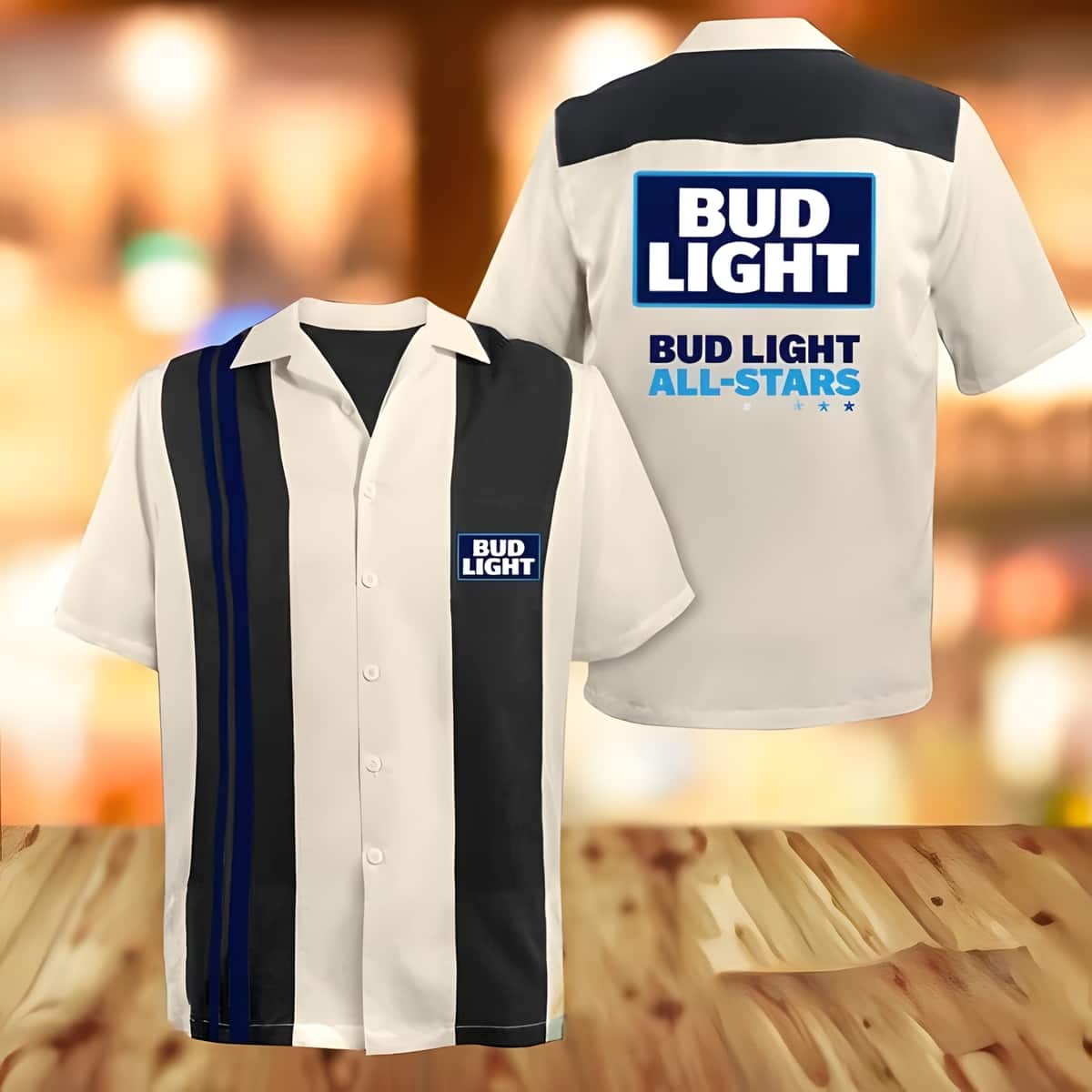 Beige Bud Light All Stars Hawaiian Shirt Beer Lovers Gift