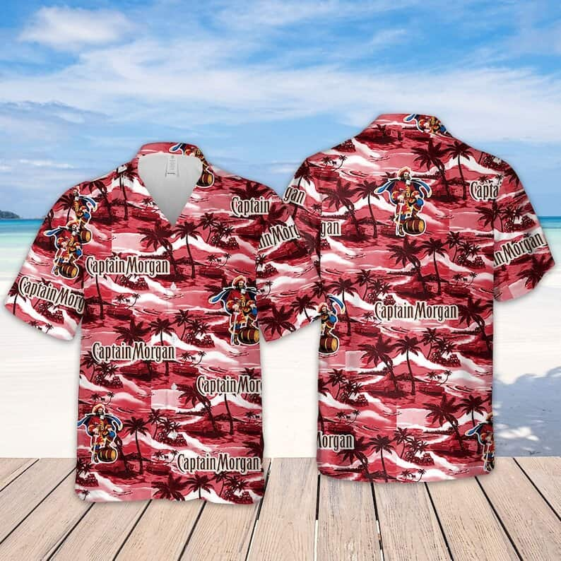 Captain Morgan Hawaiian Shirt Island Pattern Gift For Someone Going to Hawaii