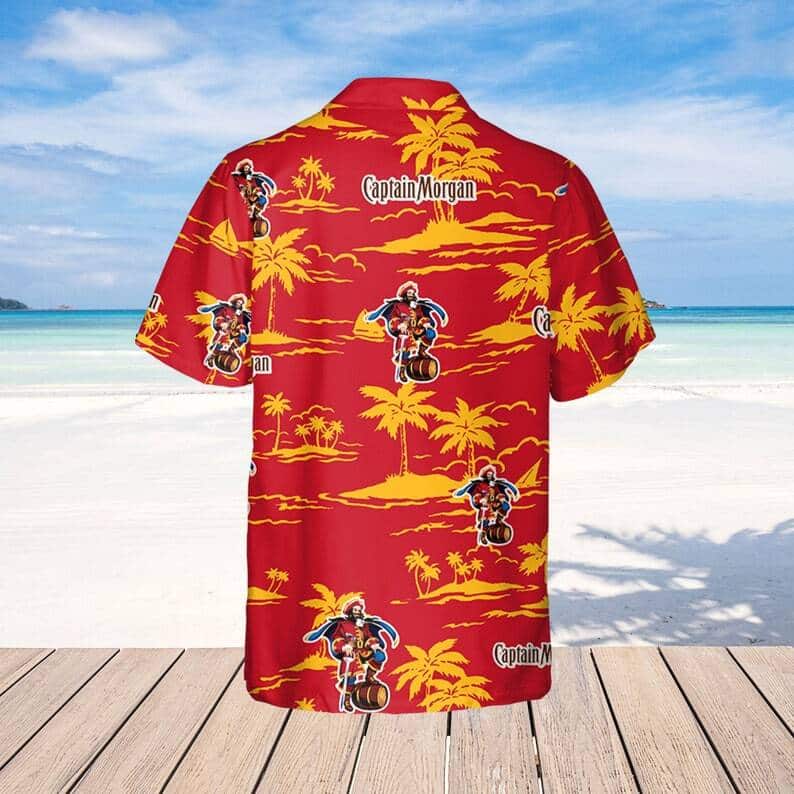 Captain Morgan Hawaiian Shirt Island Pattern Beach Gift For Friend Captain Morgan Hawaiian Shirt Island Pattern Beach Gift For Friend