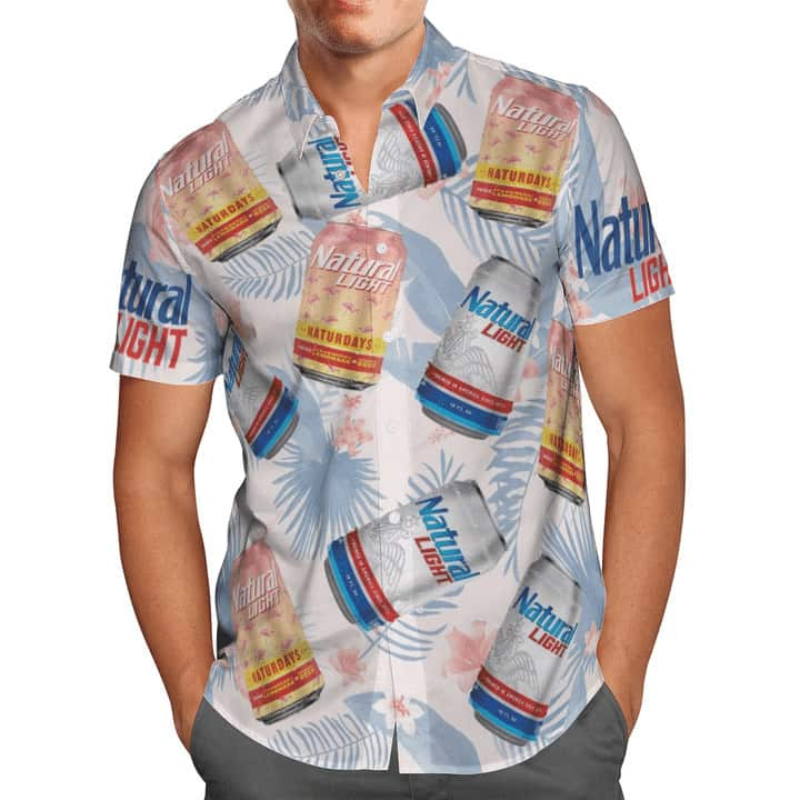 Natural Light Hawaiian Shirt Birthday Gift For Beer Lovers